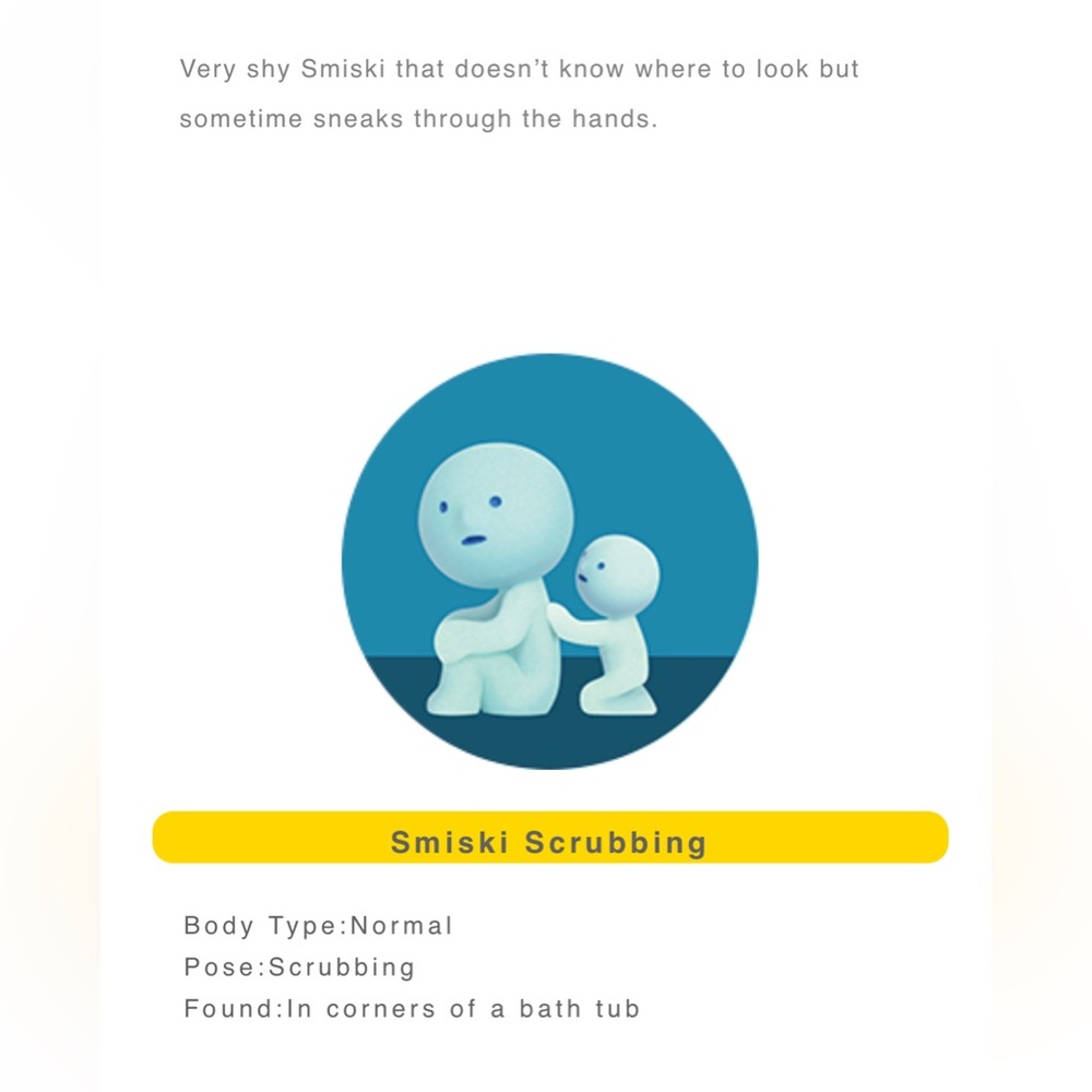 Smiski Scrubbing Figurine